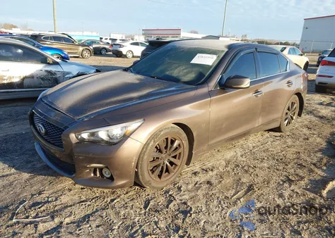 2015 Infiniti Q50 Premium from USA, damaged, VIN JN1BV7AP4FM353800